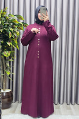 Kadın Giyim Büyük Beden Rivetli Boydan Elbise