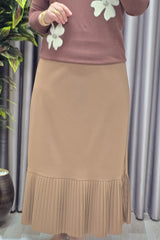 Kadın Giyim Büyük Beden Piliseli Etek