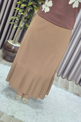 Kadın Giyim Büyük Beden Piliseli Etek