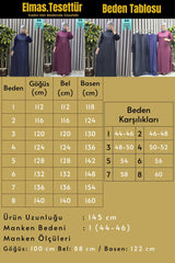 Kadın Giyim Büyük Beden Simli Kloş Elbise