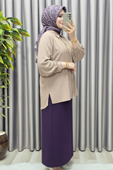 Kadın Giyim Krep Kalem Etek