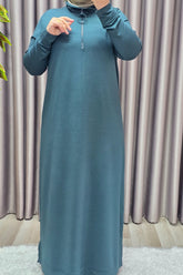 Kadın Giyim Kristal Fermuarlı Elbise