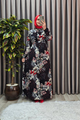 Kadın Tesettür Büyük Beden Giyim Palmiye Gömlek Elbise