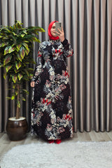 Kadın Tesettür Büyük Beden Giyim Palmiye Gömlek Elbise