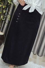 Kadın Tesettür Büyük Beden Metal Taşlı Etek