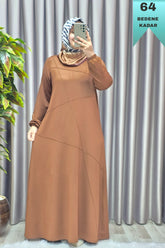 Kadın Tesettür Giyim Büyük Beden Çimalı Elbise