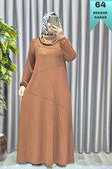 Kadın Tesettür Giyim Büyük Beden Çimalı Elbise