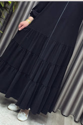 Kadın Tesettür Giyim Büyük Beden Elbise Ferace