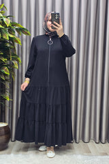 Kadın Tesettür Giyim Büyük Beden Elbise Ferace