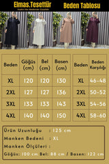 Kadın Tesettür Giyim Büyük Beden Fermuarlı Jumbo Uzun Tunik