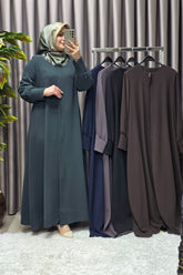 Kadın Tesettür Giyim Büyük Beden Hürrem Kol Ferace