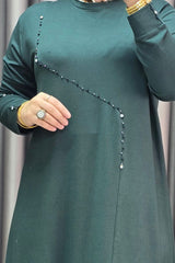 Kadın Tesettür Giyim Büyük Beden Mihra Pantolonlu İkili Takım