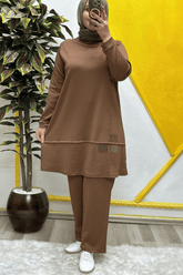 Kadın Tesettür Giyim Büyük Beden Mualla İkili Takım