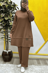 Kadın Tesettür Giyim Büyük Beden Mualla İkili Takım