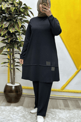 Kadın Tesettür Giyim Büyük Beden Mualla İkili Takım