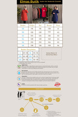 Kadın Tesettür Giyim Büyük Beden Şerit Taşlı Krep Gömlek