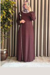 Kadın Tesettür Giyim Büyük Beden Şuğra Çiçekli Elbise