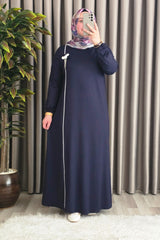 Kadın Tesettür Giyim Büyük Beden Şuğra Çiçekli Elbise