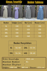 Kadın Tesettür Giyim Büyük Beden Tansel Keten Nida 2 Elbise