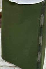 Kadın Tesettür Giyim Büyük Beden Yan Taşlı Kalem Etek