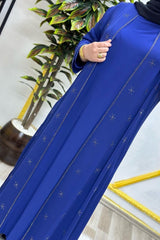 Kadın Tesettür Giyim Büyük Beden Yıldız Taşlı Abiye