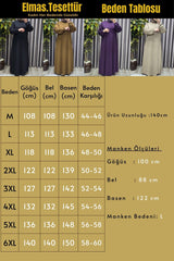 Kadın Büyük Beden Hakim Yaka Kolları Büzgülü Fitilli Nevra Elbise