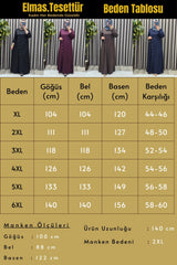 Kadın Giyim Büyük Beden Çimalı Çapraz Düğmeli Kristal Elbise