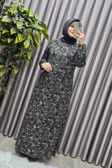 Kadın Giyim Büyük Beden Nostaljik Kristal Büzgülü Elbise