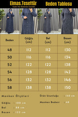 Kadın Giyim Büyük Beden Şönil Kumaş Pardesü