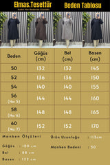 Kadın Giyim Büyük Beden Üç Düğmeli Fransız Boy Kaşe Kaban