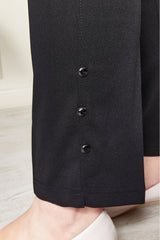 Kadın Tesettür Giyim Büyük Beden Rivetli Zımbalı Scuba Pantolon