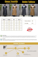 Kadın Büyük Beden Kapşonlu Fermuarlı Suni Deri Tesettür Kap Su Geçirmez Dış Giyim