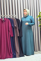 Kadın Giyim Kristal Fermuarlı Elbise