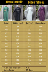 Kadın Tesettür Büyük Beden Giyim Simli  Pelerinli Abiye