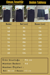 Kadın Tesettür Büyük Beden Metal Taşlı Etek