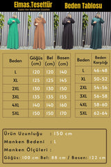 Kadın Tesettür Giyim Büyük Beden Çimalı Elbise