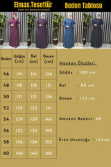 Kadın Tesettür Giyim Büyük Beden Puantiyeli Gömlek Elbise