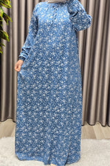 Kadın Tesettür Giyim Büyük Beden Tansel Keten Nida 2 Elbise