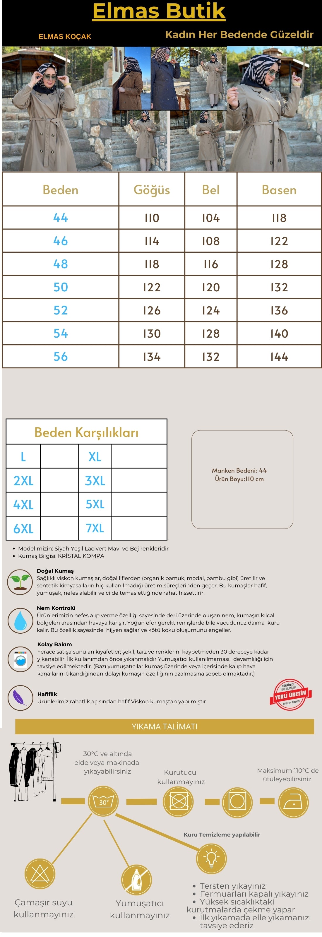 Kemerli Uzun Trençkot